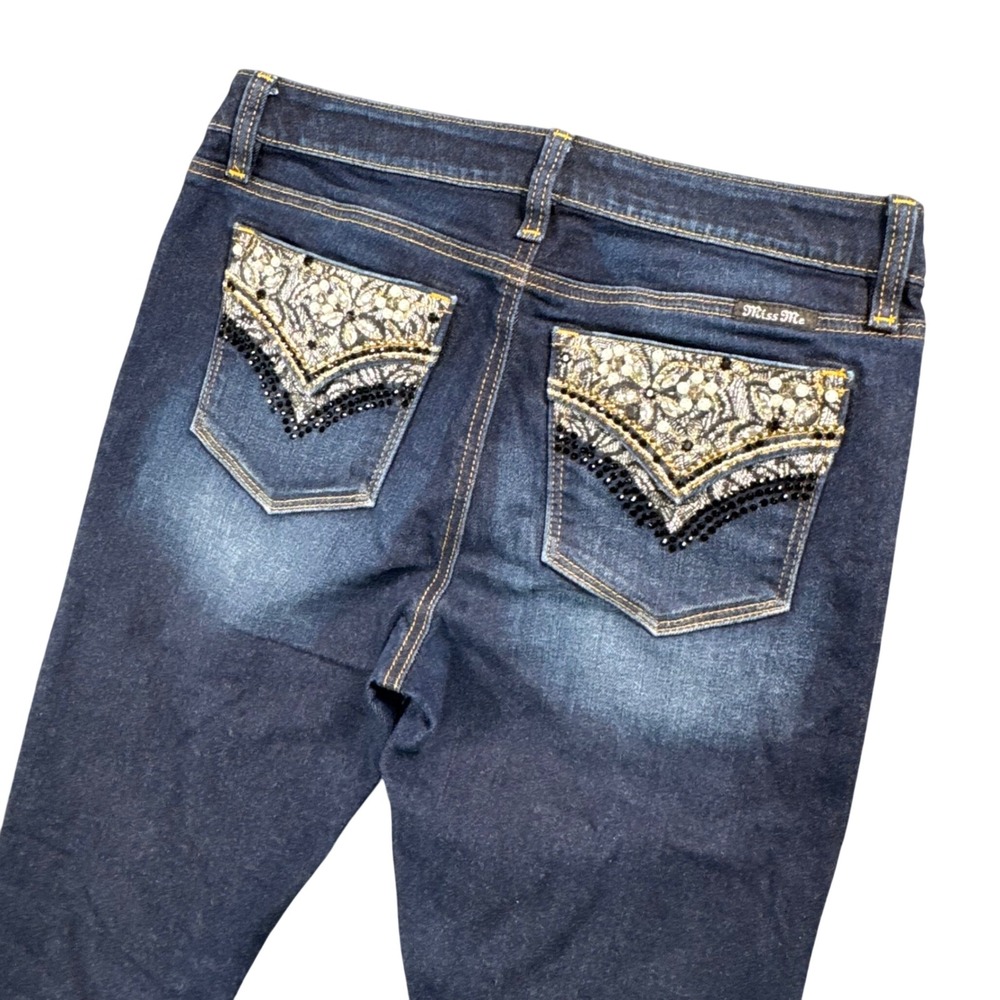 Miss Me Bootcut Jeans Women's 30x34 Dark Wash Y2K Cowboycore‎ Denim
